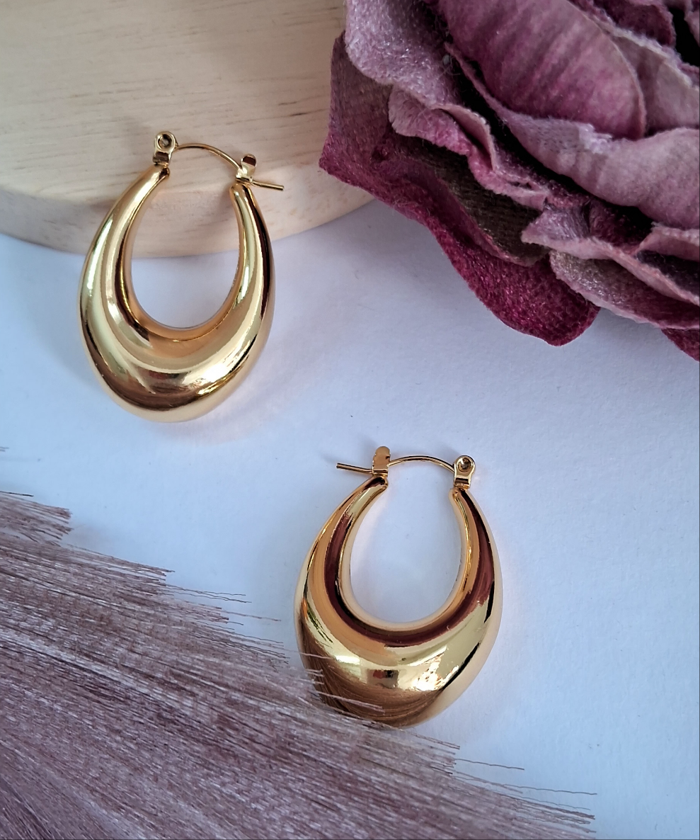 Blake Hoops Earrings-Step - Up