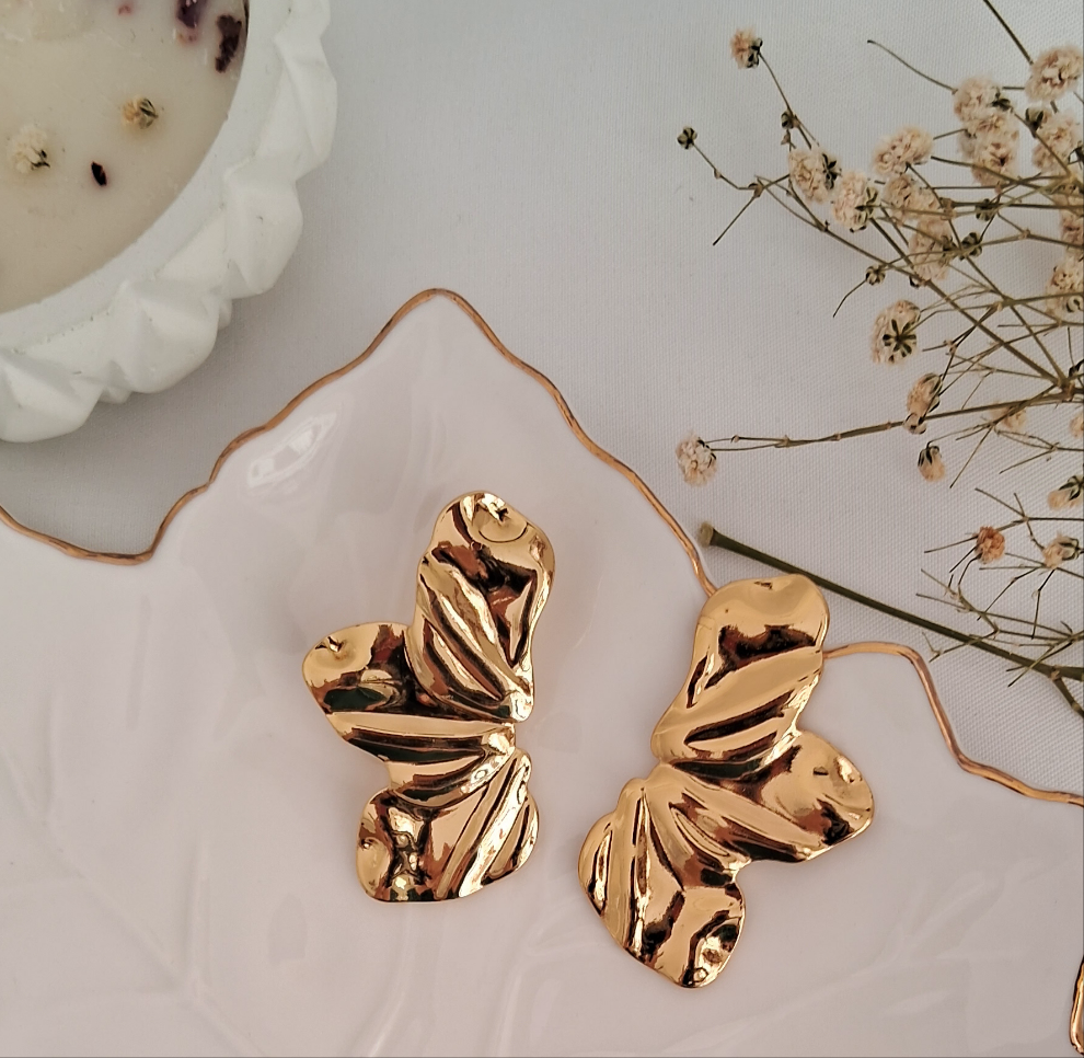 Flora Earrings || 18K Gold-Plated waterproof-Step - Up