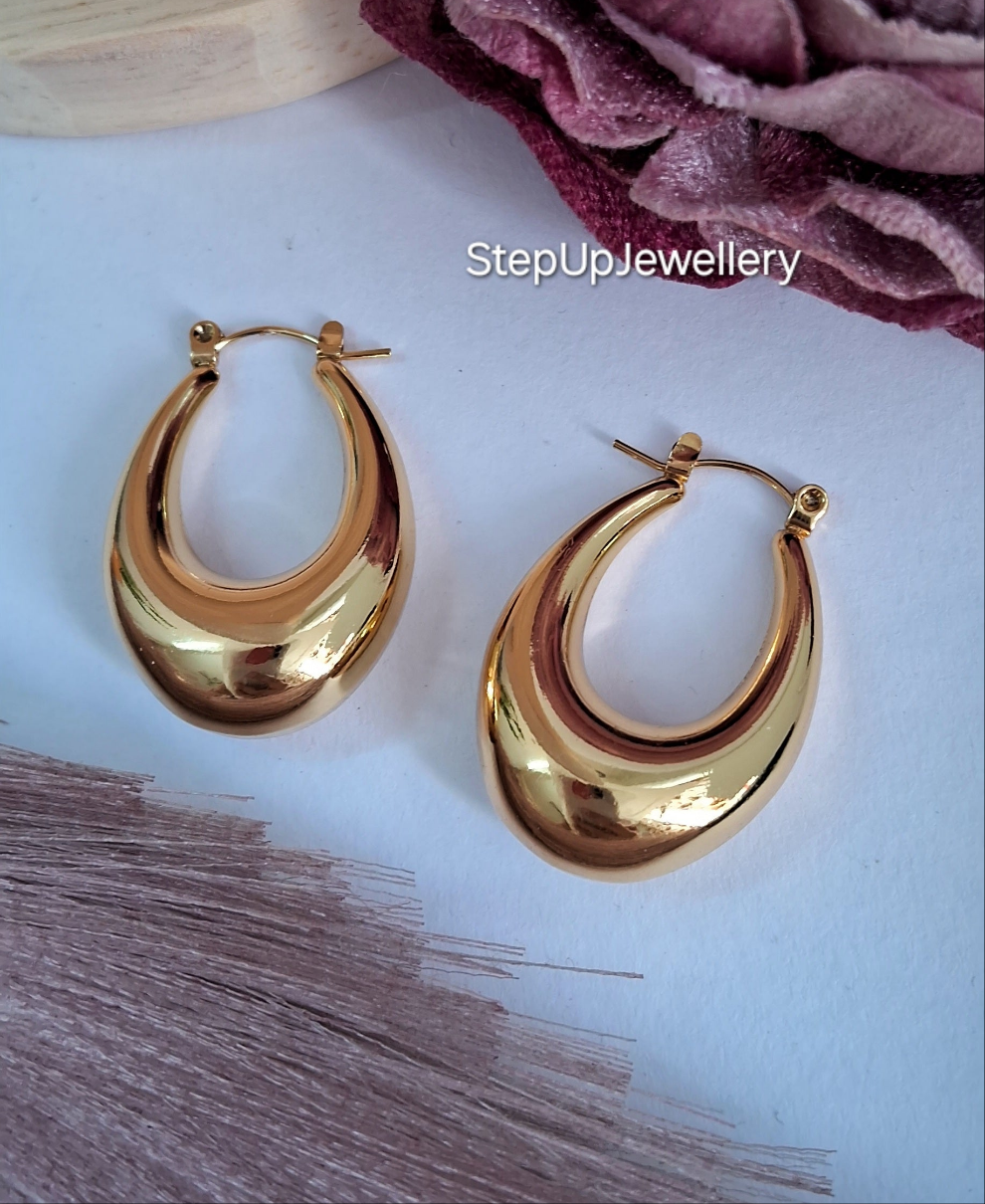 Blake Hoops Earrings-Step - Up