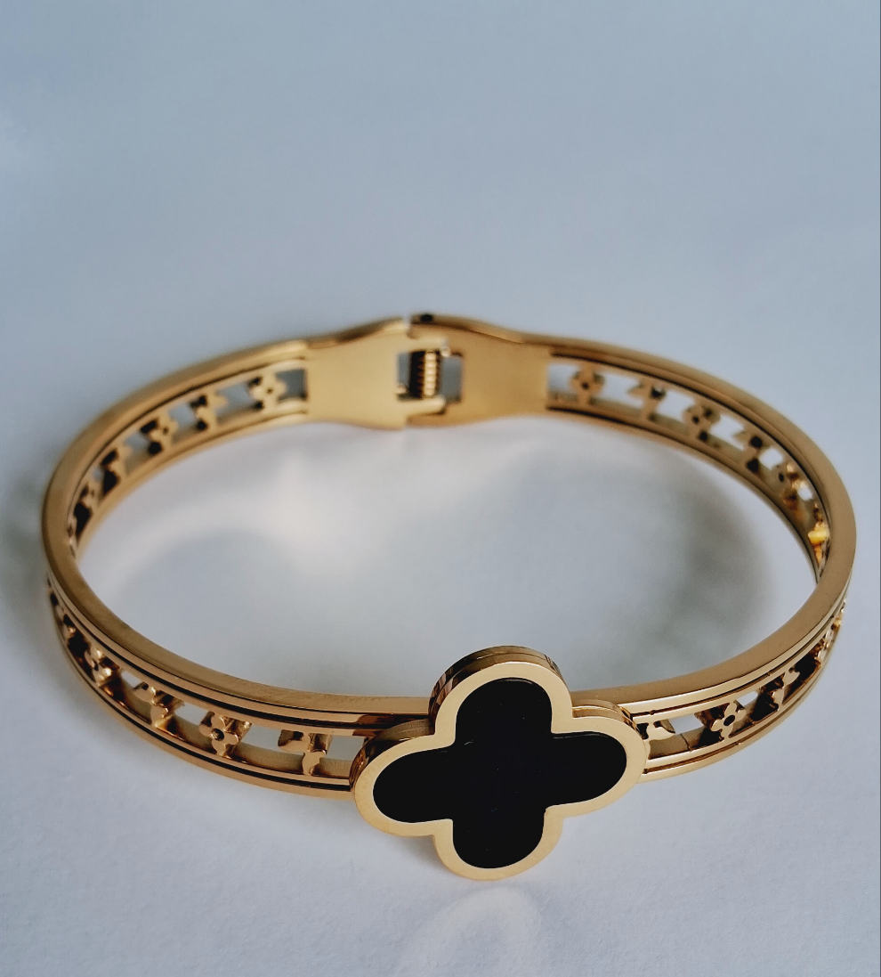 Monet Cuff Bracelet | 18K Gold-Plated-Step - Up