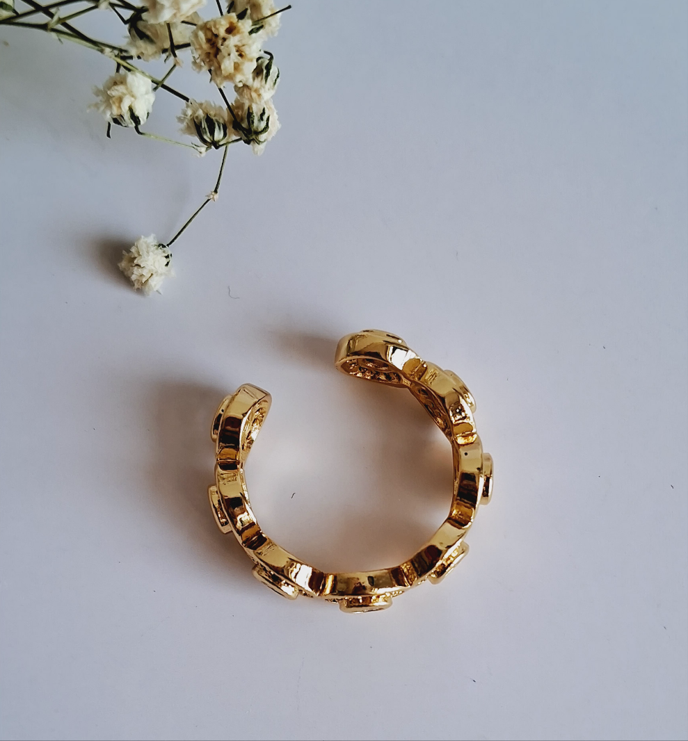 Starlet adjustable ring || 18K Gold-Plated waterproof