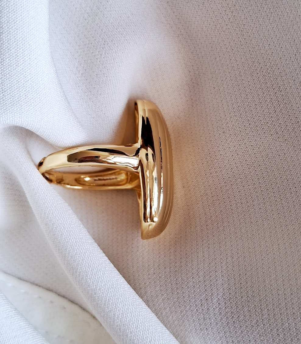 Bold adjustable ring || 18K Gold-Plated waterproof