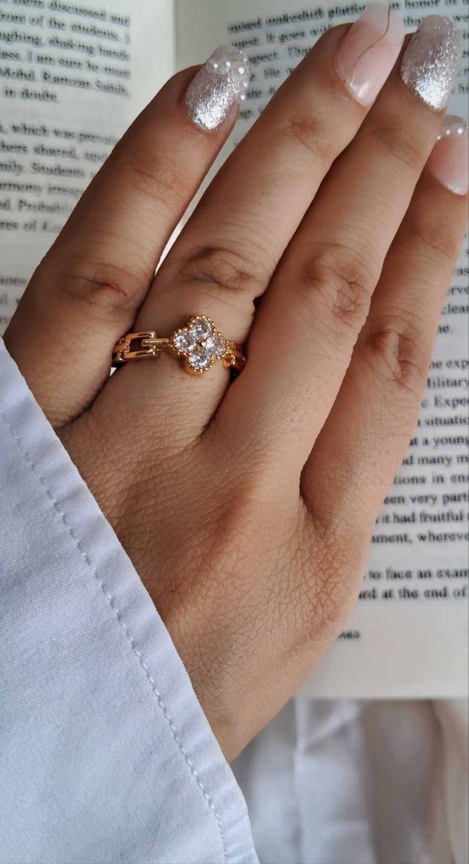Iva Adjustable Ring || Waterproof 18k-Gold Plated