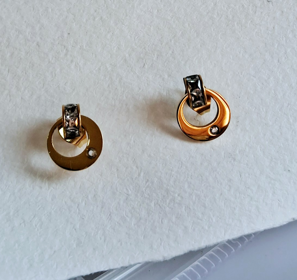 Studs || 18K Gold-Plated waterproof-Step - Up