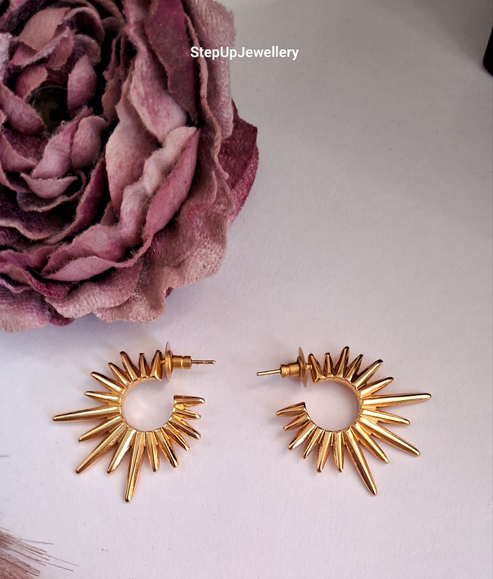 Sunshine Earrings || 18K Gold-Plated waterproof-Step - Up