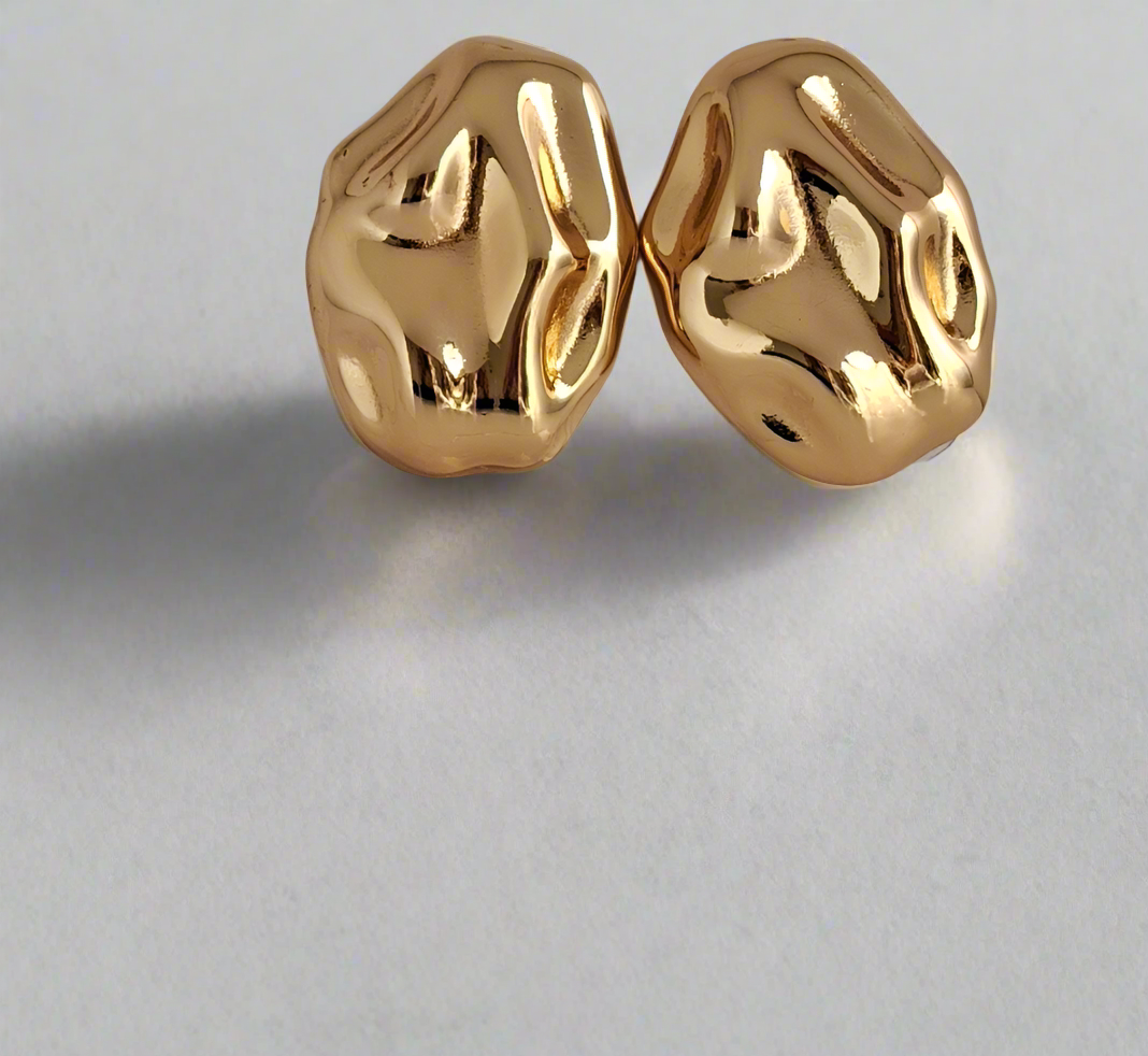 Dainty Earrings | 18K Gold-Plated-Step - Up