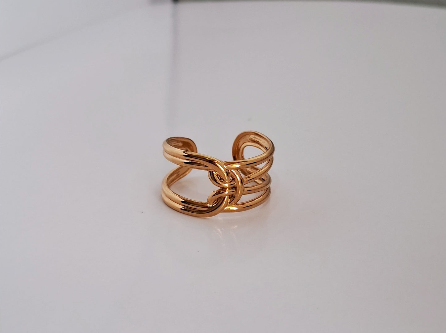 Luna Grace Adjustable Ring | 18K Gold-Plated