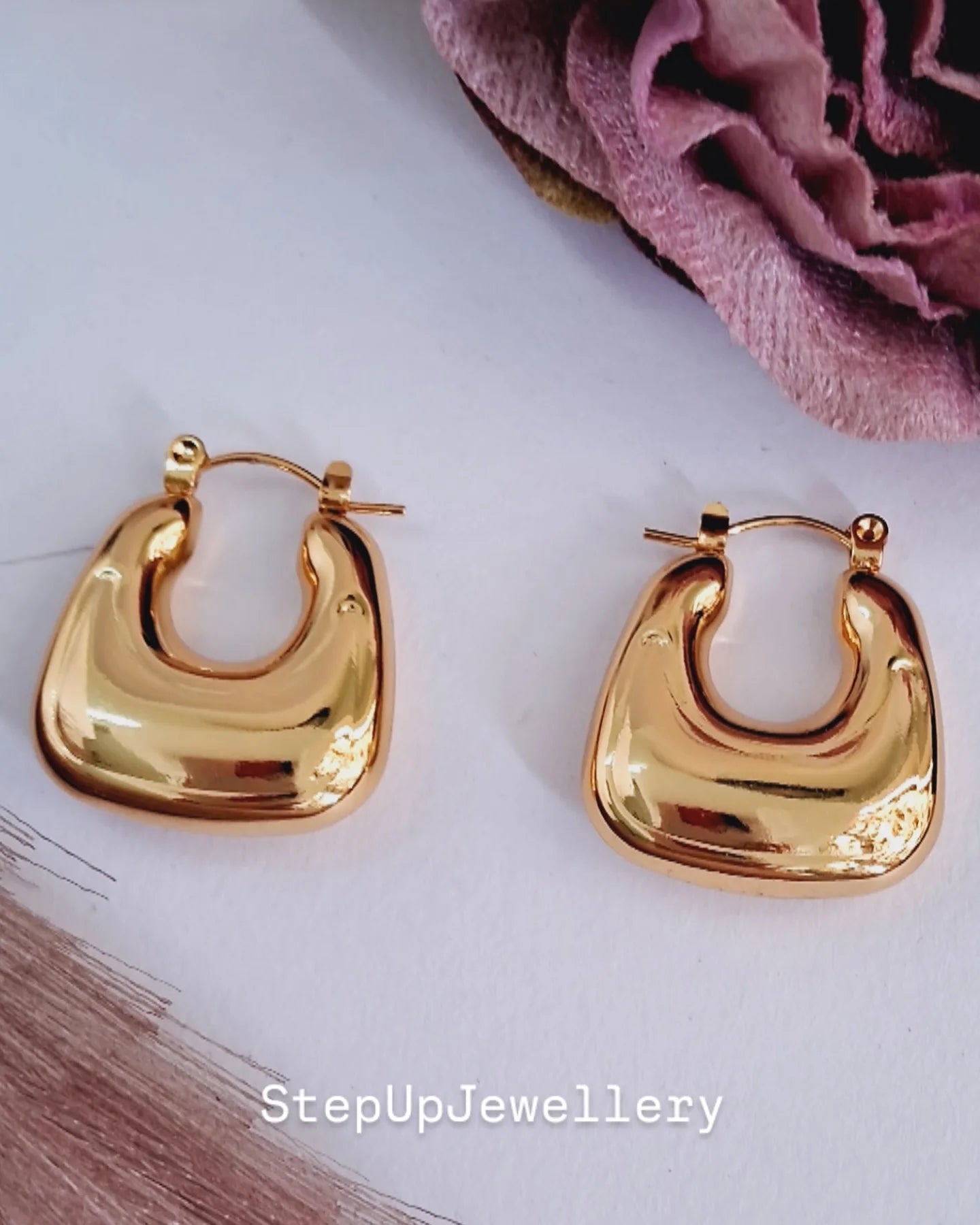 Mia Hoop Earrings || Waterproof-Step - Up