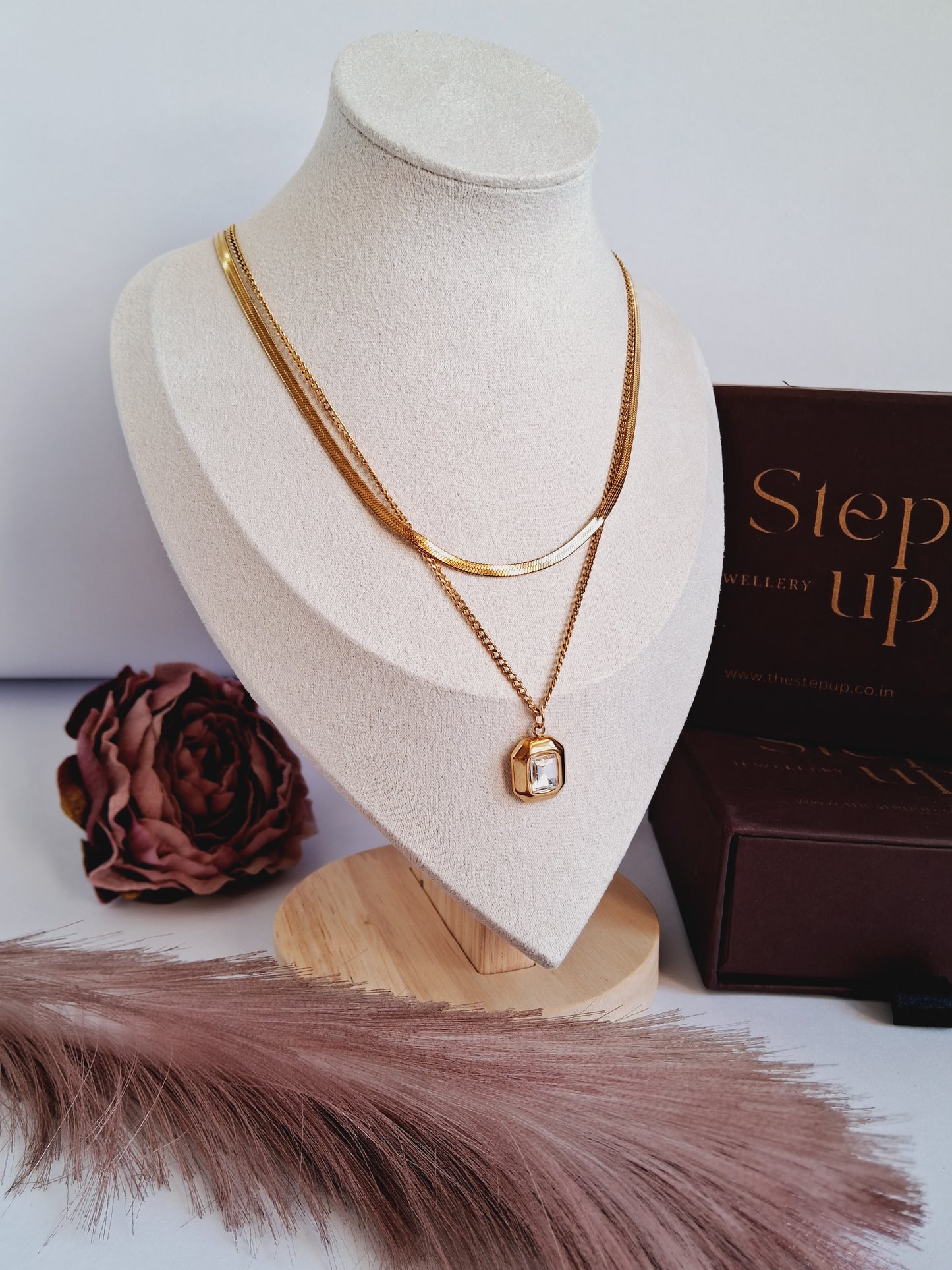 Diana Double layer necklace-Step - Up