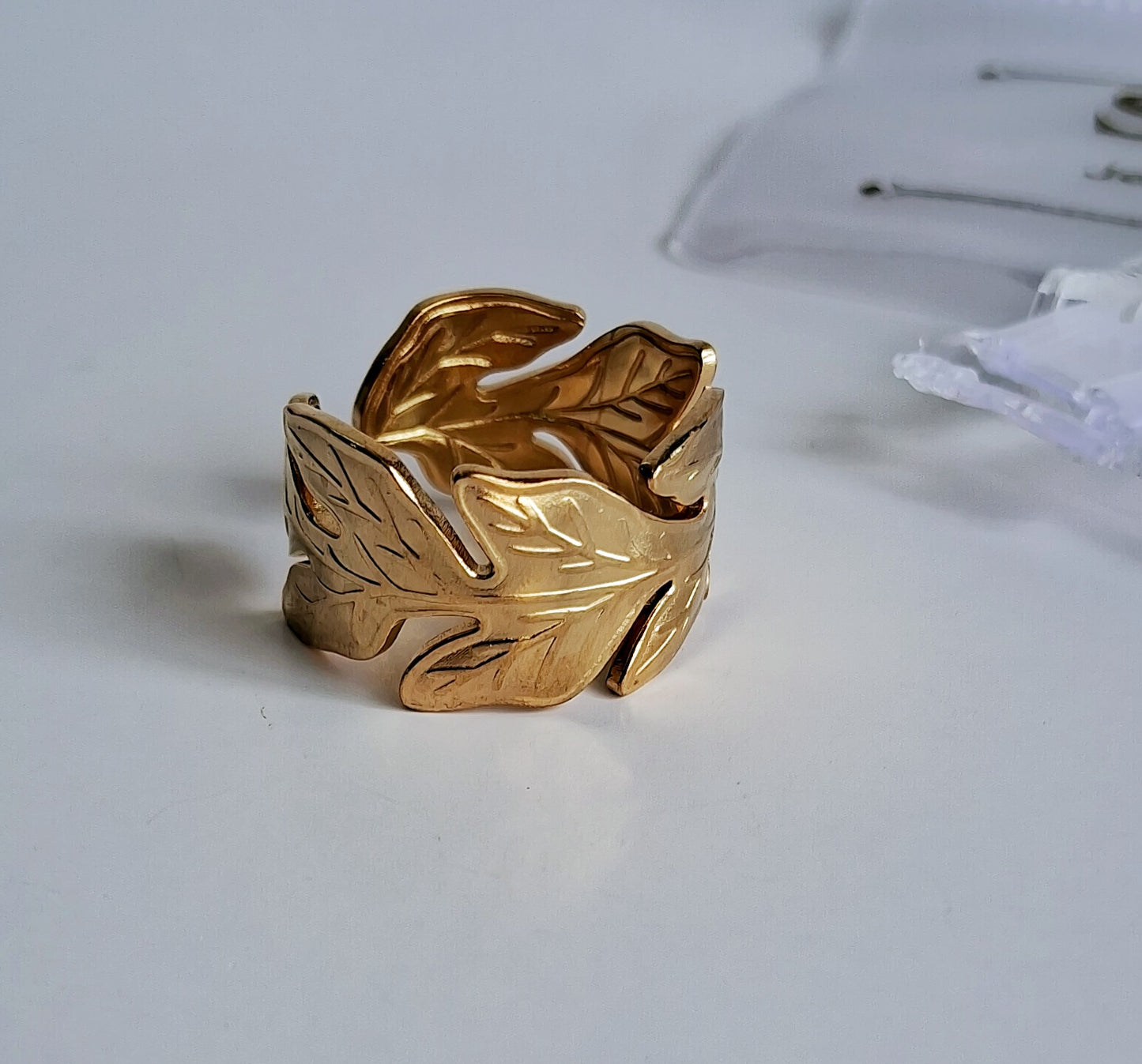 Sapphire Ring || 18K Gold-Plated