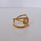 Olivia Adjustable Ring | 18K Gold-Plated-Step - Up