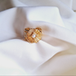Aura adjustable Ring || 18K Gold-Plated waterproof-Step - Up