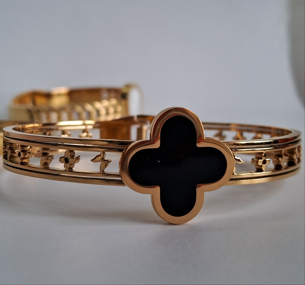 Monet Cuff Bracelet | 18K Gold-Plated-Step - Up