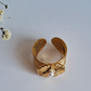 Aura adjustable Ring || 18K Gold-Plated waterproof-Step - Up
