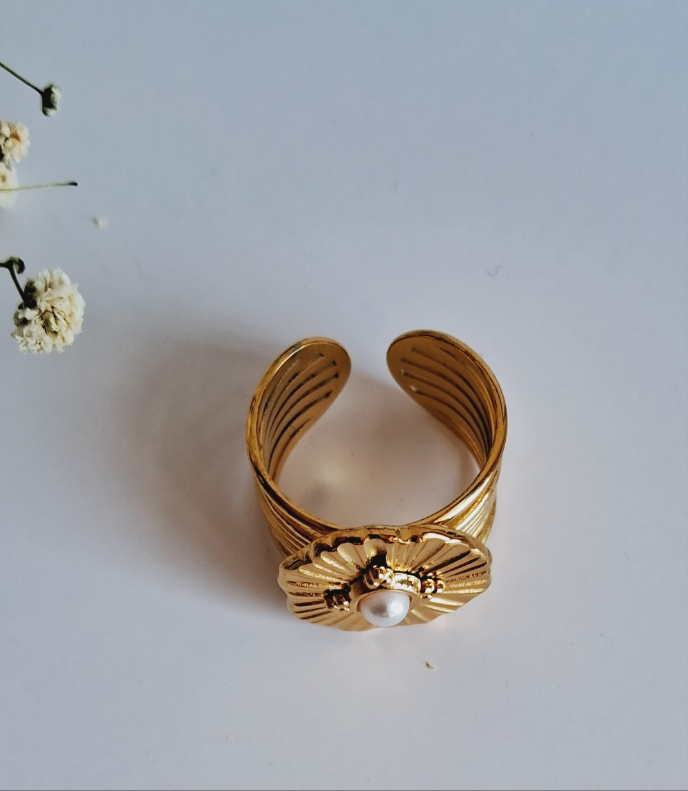 Aura adjustable Ring || 18K Gold-Plated waterproof-Step - Up