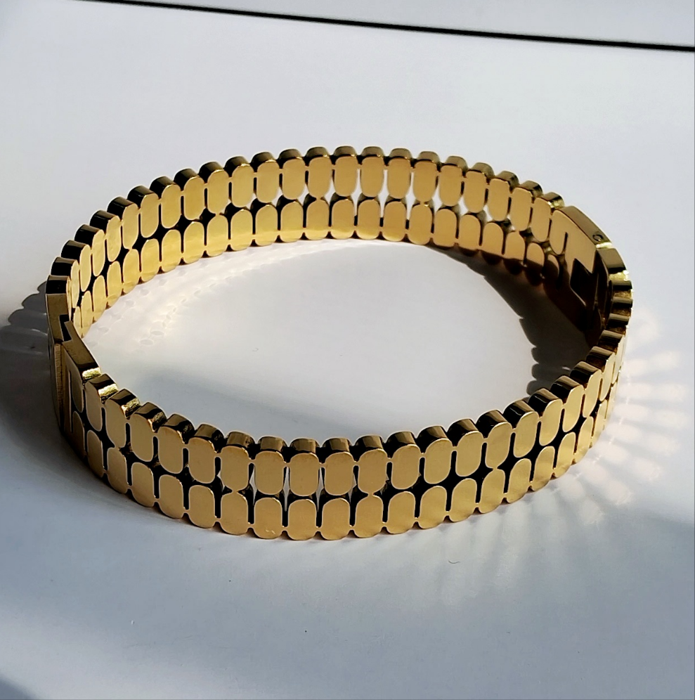 Twilight Bands Bracelet || 18K Gold-Plated-Step - Up