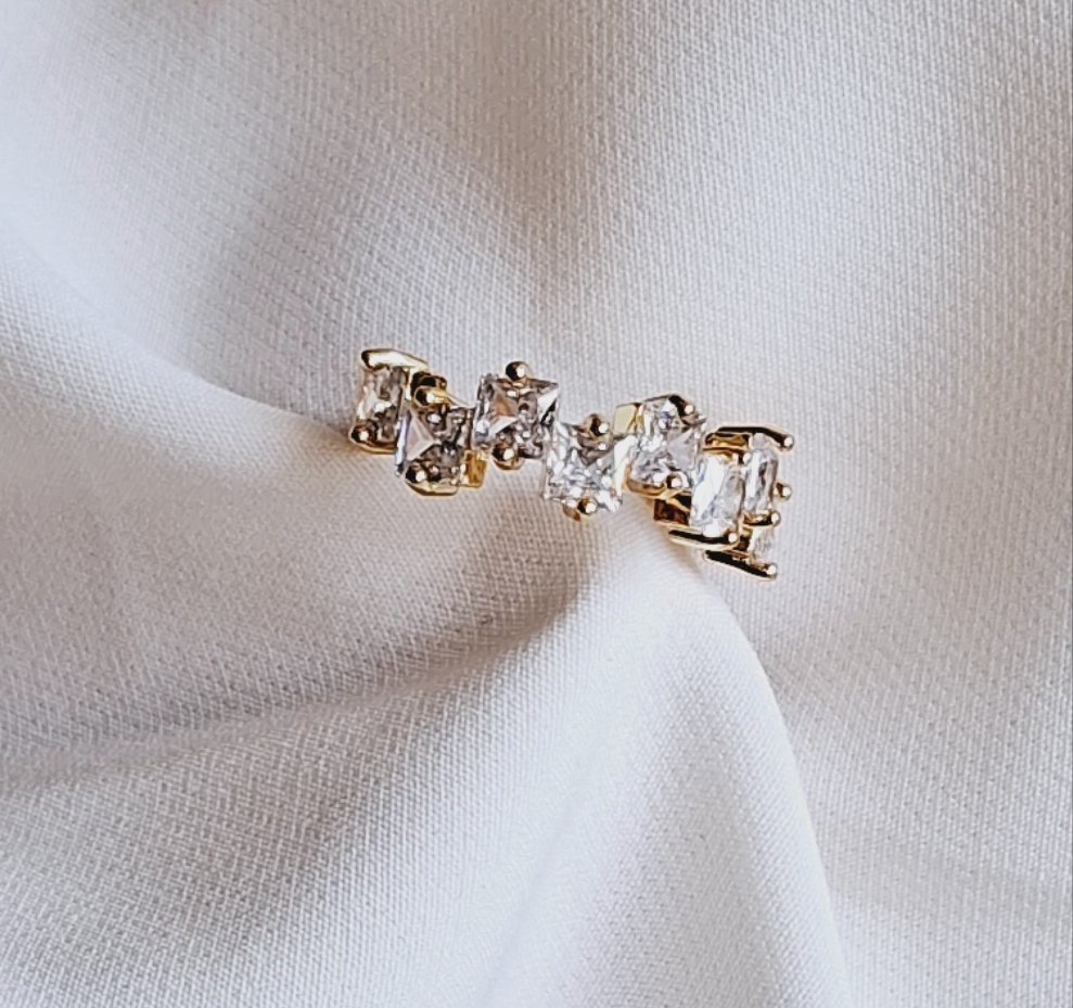 Ivy adjustable ring  || 18K Gold-Plated waterproof-Step - Up