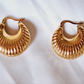Lustre Hoops  || 18k-Gold Plated-Step - Up