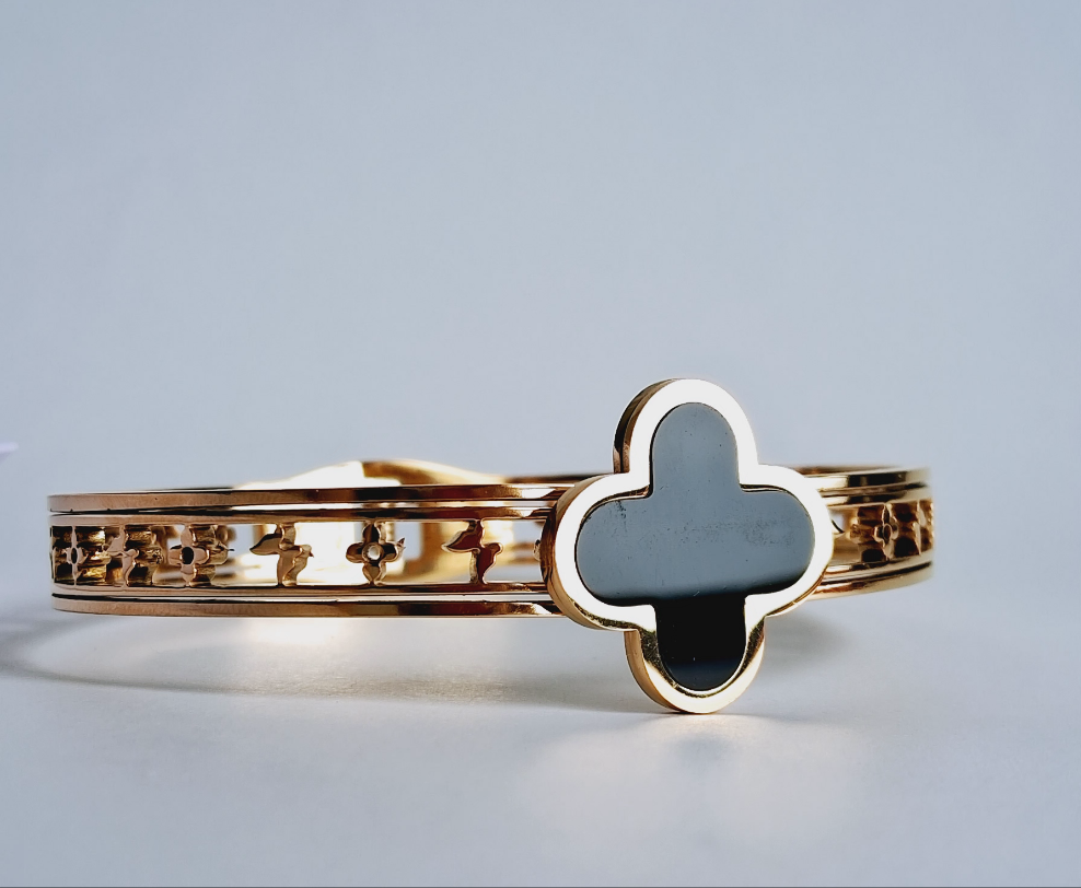 Monet Cuff Bracelet | 18K Gold-Plated-Step - Up