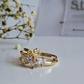 Ivy adjustable ring  || 18K Gold-Plated waterproof-Step - Up