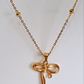 Aria Bow Necklace | 18K Gold-Plated