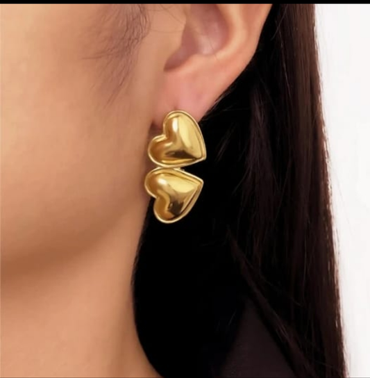 Kiara Earrings || 18K Gold-Plated waterproof-Step - Up