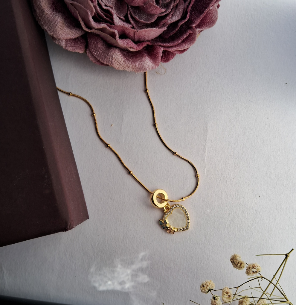 Wings of Affection Necklace || 18K Gold-Plated-Step - Up