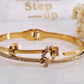 Eterna Cuff Bracelet || 18K Gold-Plated waterproof-Step - Up
