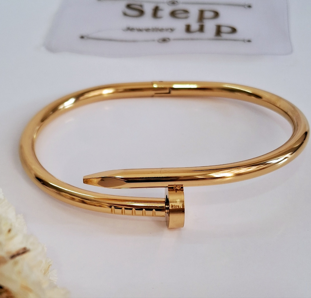 Nail Cuff Bracelet  || 18K Gold-Plated waterproof-Step - Up