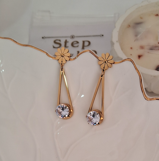 Iris earrings ||18K Gold-Plated waterproof-Step - Up