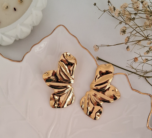 Flora Earrings || 18K Gold-Plated waterproof-Step - Up