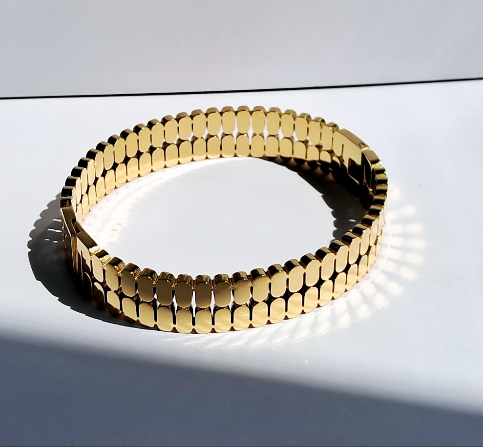 Twilight Bands Bracelet || 18K Gold-Plated-Step - Up