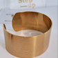Bold Gold Cuff Bracelet || 18K Gold-Plated waterproof-Step - Up