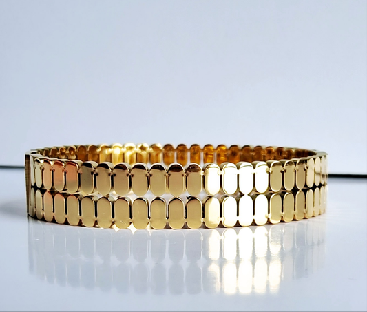 Twilight Bands Bracelet || 18K Gold-Plated-Step - Up