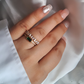 Lily Adjustable Ring | 18K Gold-Plated-Step - Up
