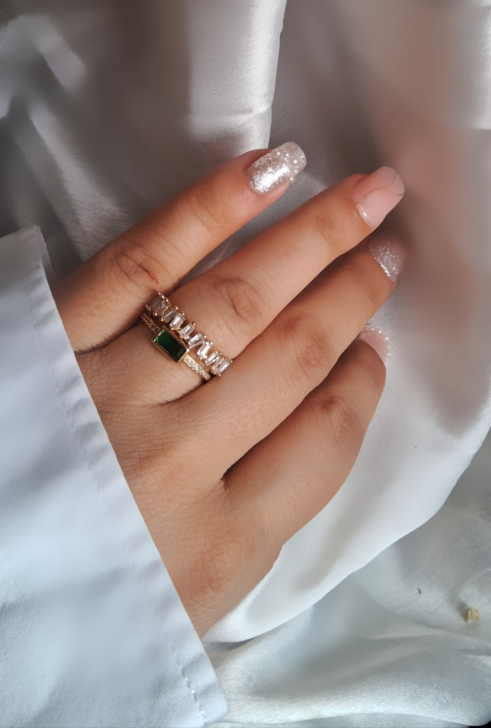 Lily Adjustable Ring | 18K Gold-Plated-Step - Up