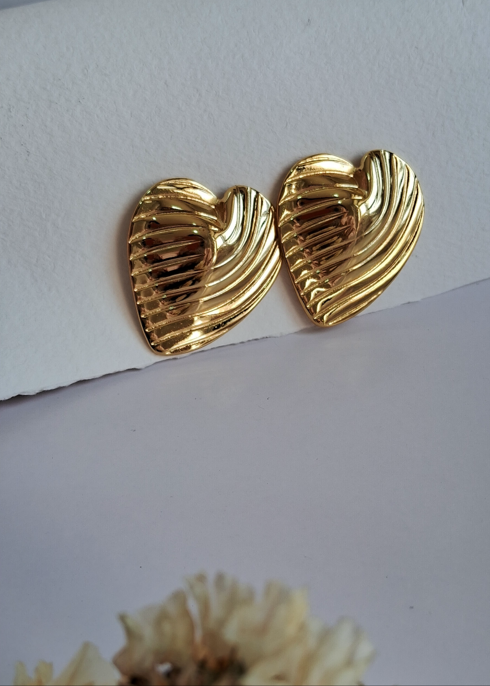 Heart Earrings || 18k-Gold Plated Waterproof-Step - Up