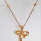 Aria Bow Necklace | 18K Gold-Plated