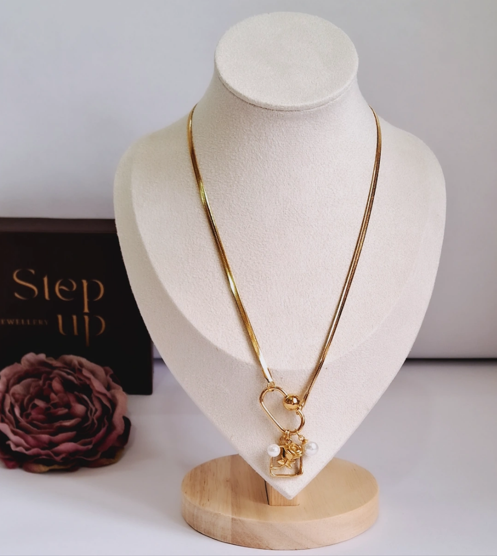 Astoria Necklace || 18k-Gold Plated Waterproof-Step - Up
