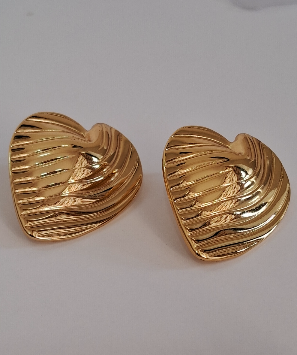 Heart Earrings || 18k-Gold Plated Waterproof-Step - Up