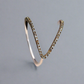 V shape Ring | 18K Gold-Plated