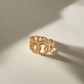 Zara Blaze Adjustable Ring | 18K Gold-Plated-Step - Up