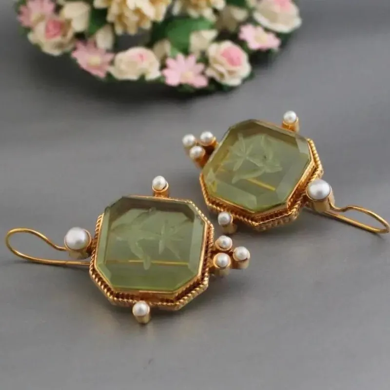 Vintage Style Drop Earrings