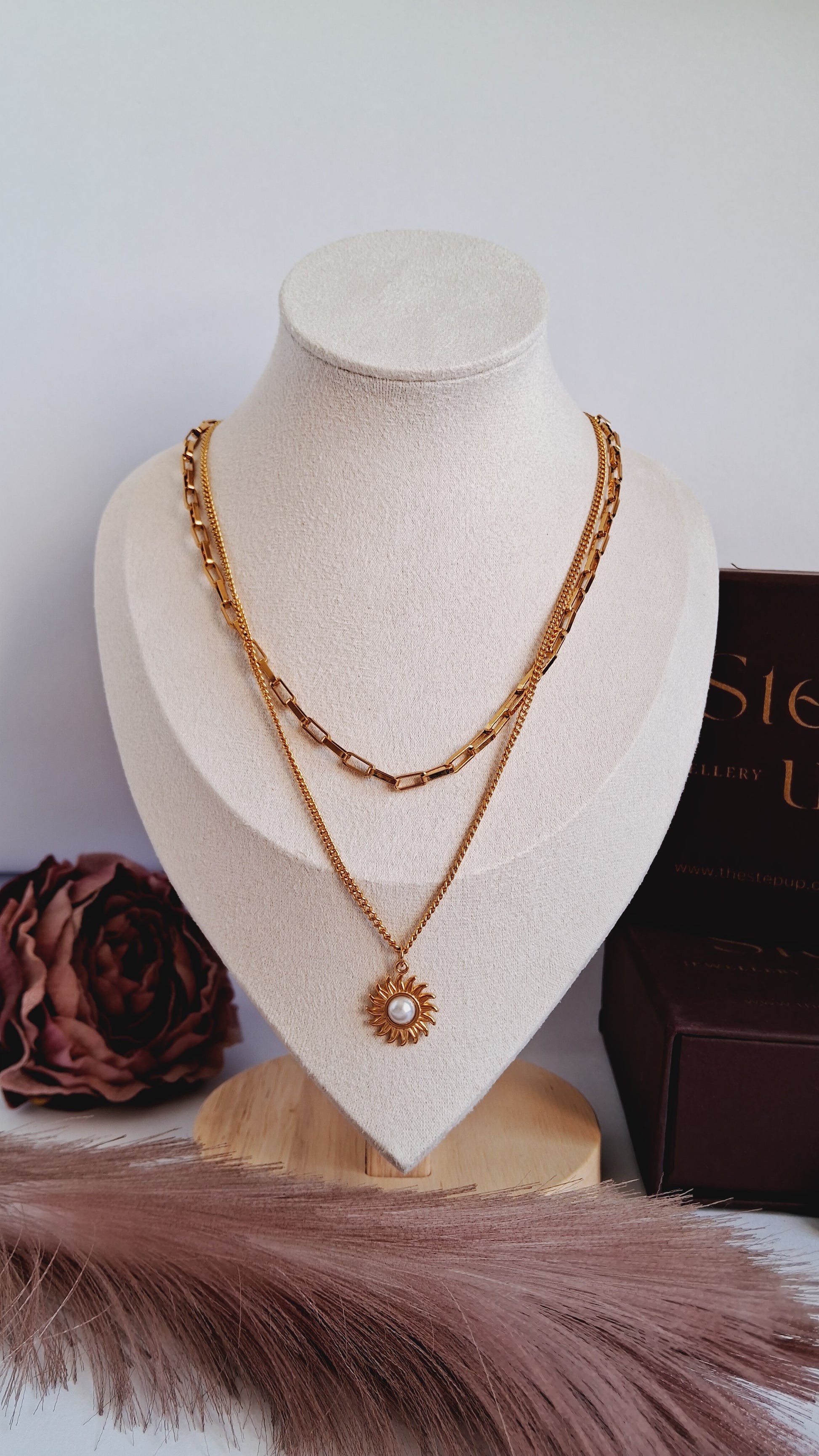 Sunshine double layered necklace-Step - Up