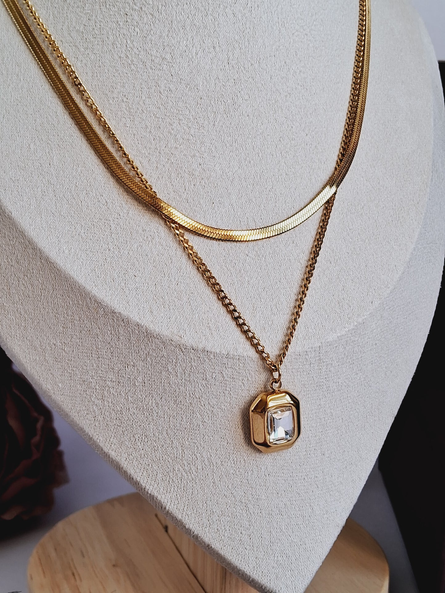 Diana Double layer necklace-Step - Up