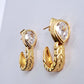 18K gold-plated hypoallergenic anti-tarnish earrings for women.