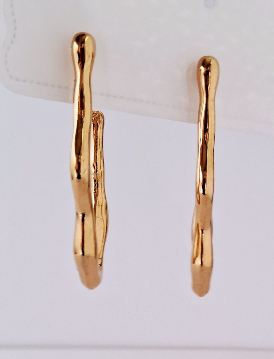 Twisted Drop Earrings | 18K Gold-Plated-Step - Up