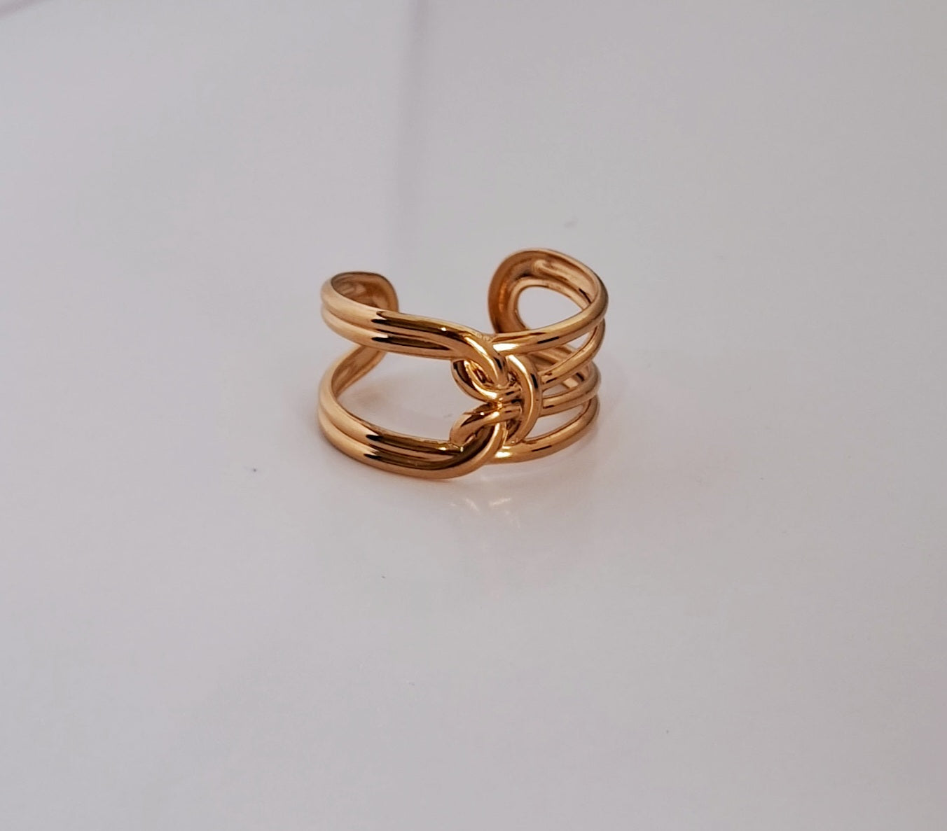 Luna Grace Adjustable Ring | 18K Gold-Plated
