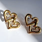 Heart Earrings || 18K Gold-Plated-Step - Up