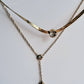 Dual Gleam Double Layer Necklace || 18K Gold-Plated-Step - Up